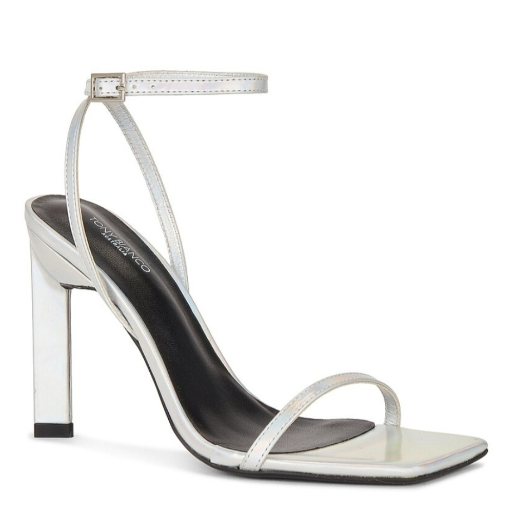 Tony Bianco Banji Sandal in Silver Illumine